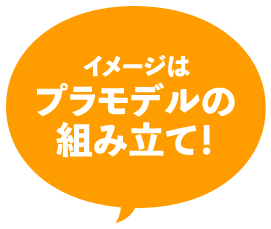 イメージはプラモデルの組み立て！